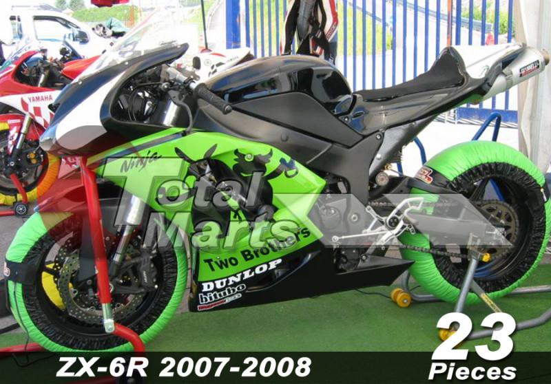 Fairing for kawasaki ninja zx6r zx-6r 636 zx636 07 08 2007 2008 abs green fc7664