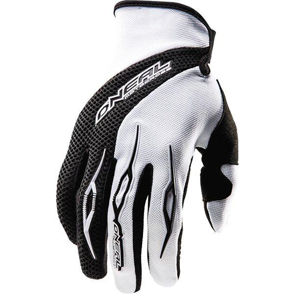 White l o'neal racing element youth gloves 2013 model