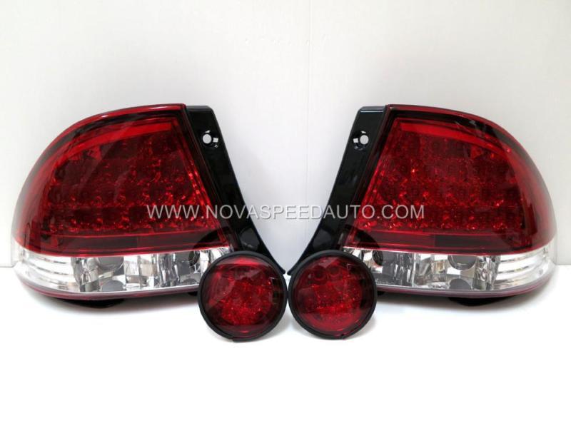 01-05~lexus~is200~is300~toyota~altezza~led~tail~trunk~lights~red~clear~