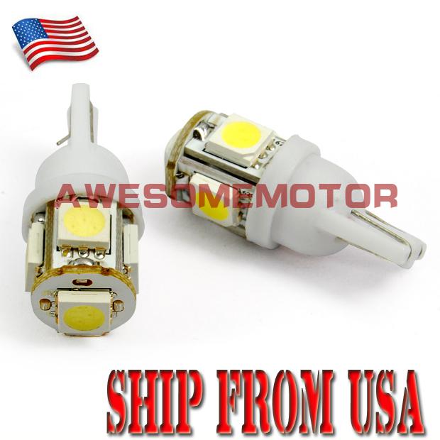 Us hot white light license turn signal corner lamp led bulb 2 pcs new warranty