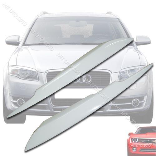 Painted audi a4 b7 s4 rs4 headlight lamp cover trim eyebrows eyelids 05-08§