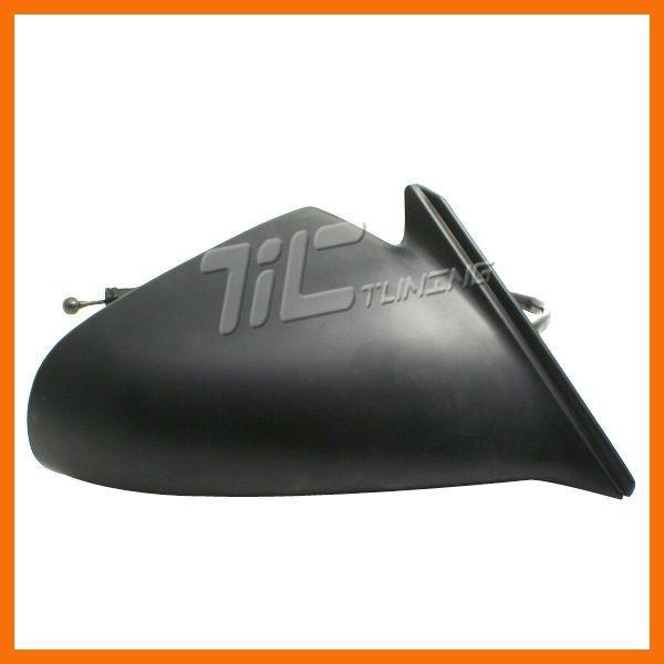 95-01 lumina 4dr passenger right black housing mirror manual remote non-folding