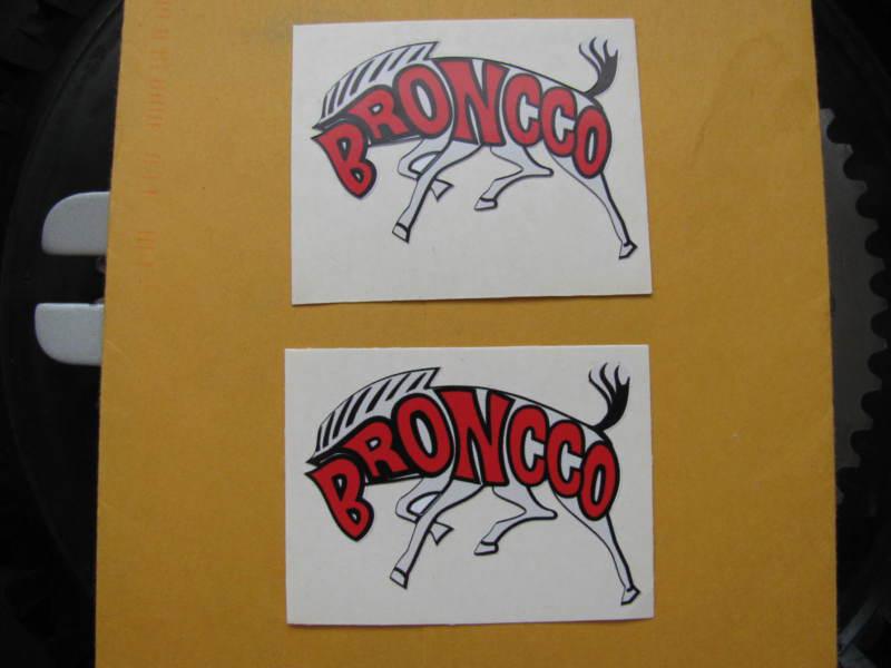 Broncco replacement tank decals vintage mini bike tx series etc...