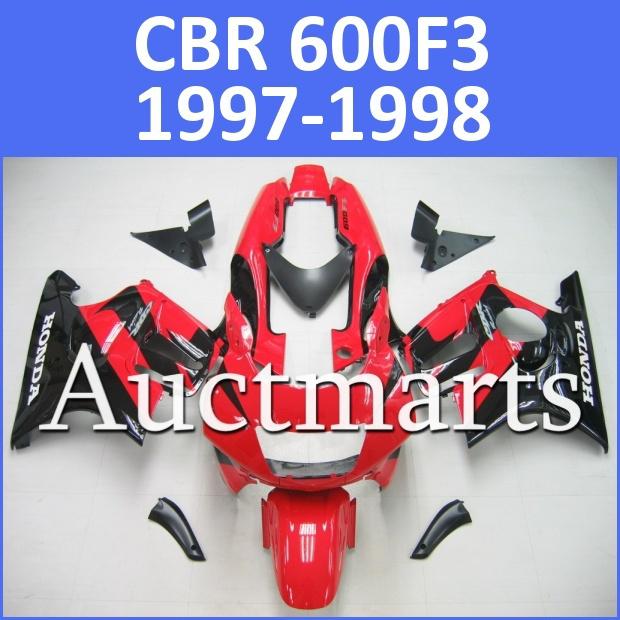 Fit honda cbr600f3 97 98 cbr 600 f3 1997 1998 fairing kit bodywork p7 d13