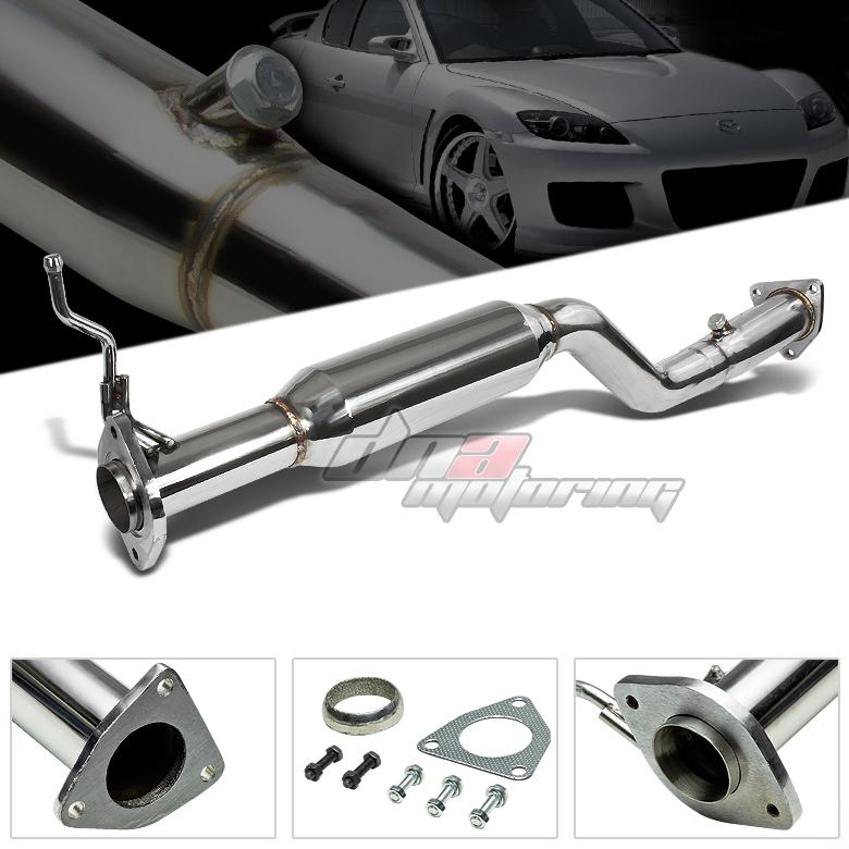 03-11 mazda rx8 se3p stainless steel catted downpipe+catalytic converter exhaust