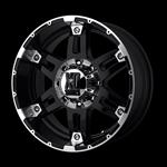 20 inch black wheels rims chevy 2500 3500 dodge ram ford truck 8 lug hummer h2