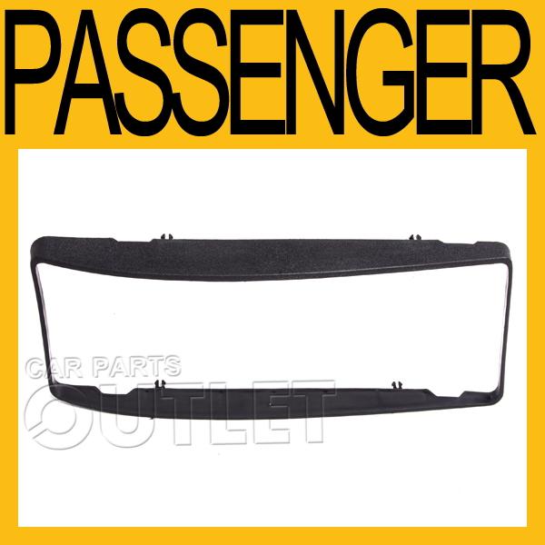 1990-1994 chevy lumina headlamp door texture black head light bezel frame z34 rh