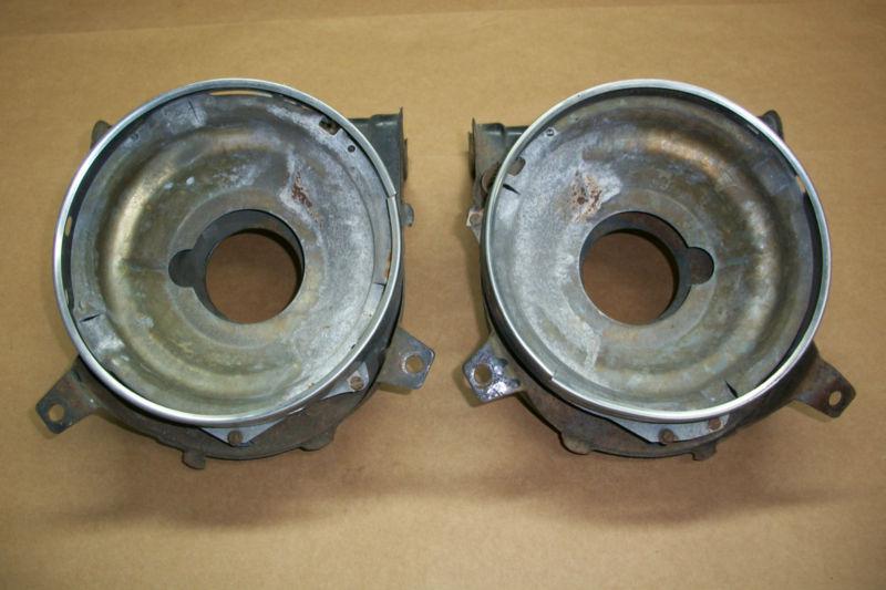 1967 1968 camaro headlamp housings - original gm