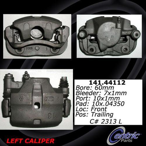 Centric 141.44111 front brake caliper-premium semi-loaded caliper-preferred
