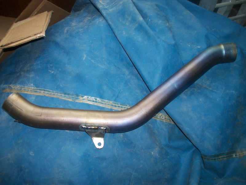 New 2005 2006 kawasaki 636 hindle titainium mid pipe  fits stock header  a ok