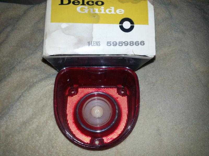 68 impala nos tail lamp lens delco guide 5959866