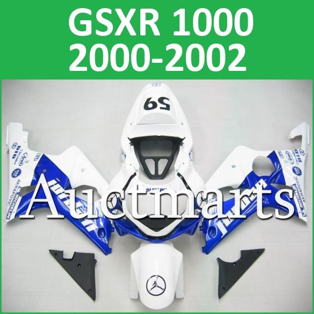 Fit suzuki 00 01 02 gsxr 1000 gsx-r1000 2000 2001 2002 fairing k1 c15 c13