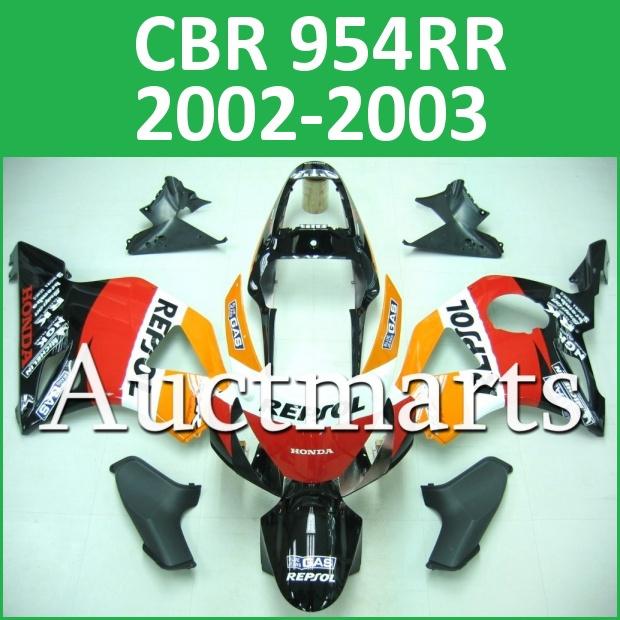 Fit honda 02 03 cbr954rr cbr 954 rr 2003 2004 fairing kit abs plastics f15 c13