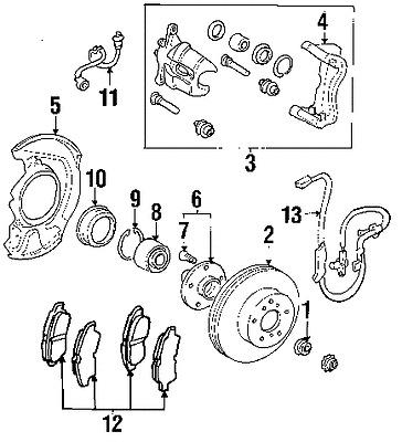 Toyota 8954308030 genuine oem factory original front speed sensor