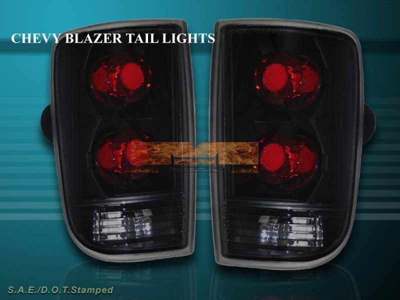 1995-2004 chevy s10 blazer jimmy tail lights dark smoke 03 02 01