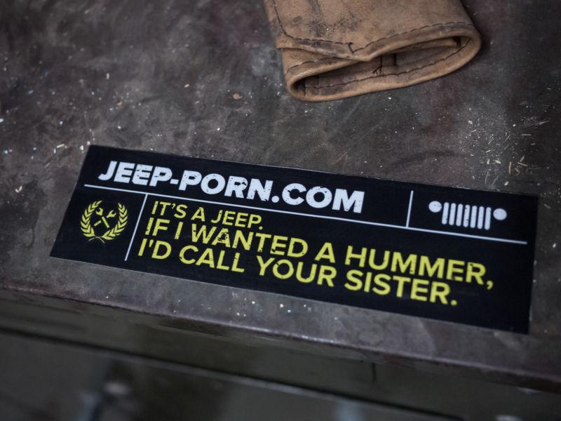 It's a jeep if i wanted a hummer sister bumper sticker 4x4 cherokee cj yj xj 