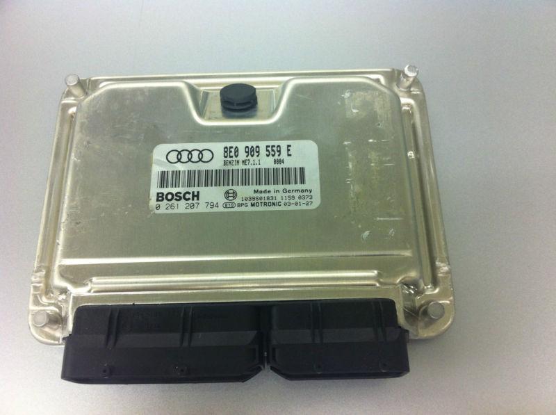 Audi & vw engine computer ecu ecm 8e0909559e used, 30-day warranty