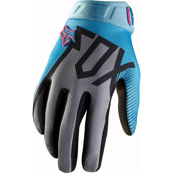 Blue l fox racing 360 fallout youth gloves 2013 model