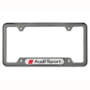 Audi sport black pearl license plate frame! new! oem!