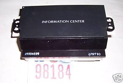 Cadillac 90 deville information display center right 1990