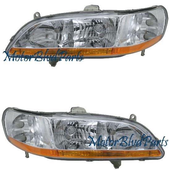 98-00 accord oe style headlights headlamps right+ left