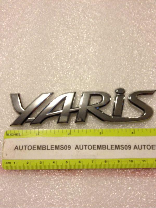 Toyota chrome yaris emblem used