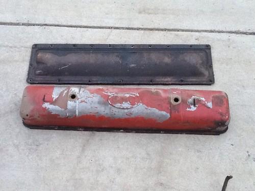 Gmc truck 228 valve cover and side cover,1947,48,49,50,51,52,53,54