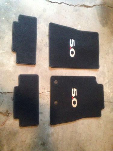 *new* ford mustang gt 5.0 black floor mat set!! never used!!!