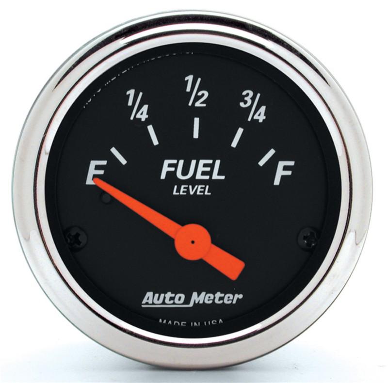 Auto meter 1422 designer black; fuel level gauge