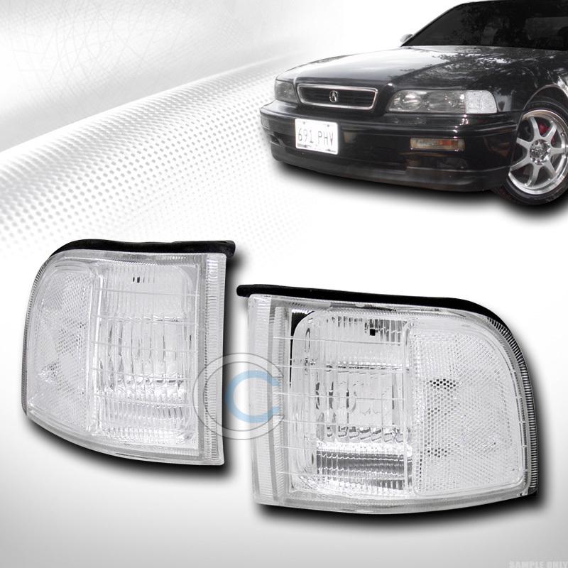 Depo crystal clear signal parking corner lights lamp 91-95 acura legend 4d sedan