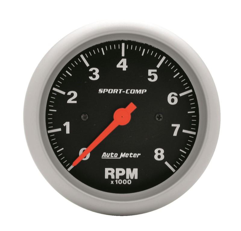 Auto meter 3991 sport-comp; in-dash electric tachometer