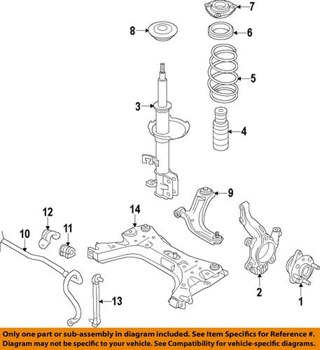 Nissan oem 54320ze70a strut cushion/mount/suspension strut mount