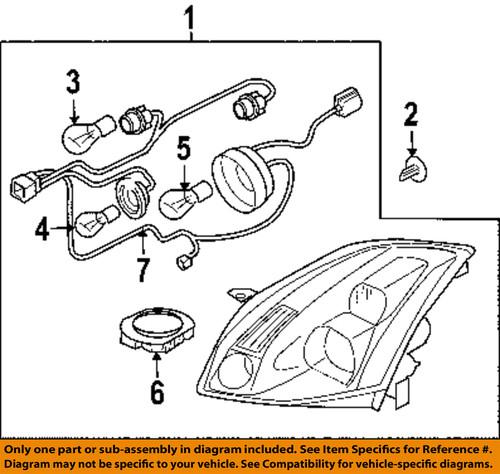 Nissan oem 262969b913 headlight bulb-headlamp bulb