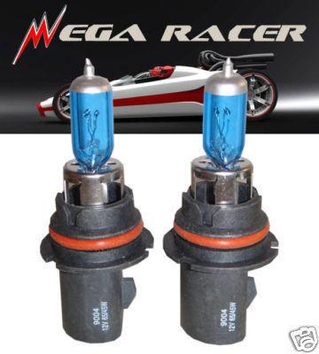 9004 hb1 replace high low beam white 5000k xenon halogen headlight x2 lamp bulbs