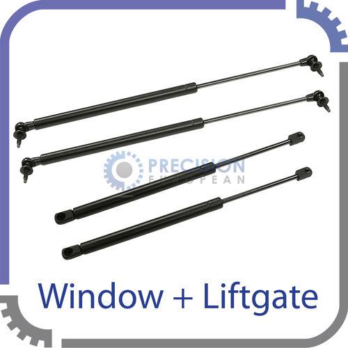 4pc - (2) tailgate & (2) rear window shocks - 05-08 jeep grand cherokee supports