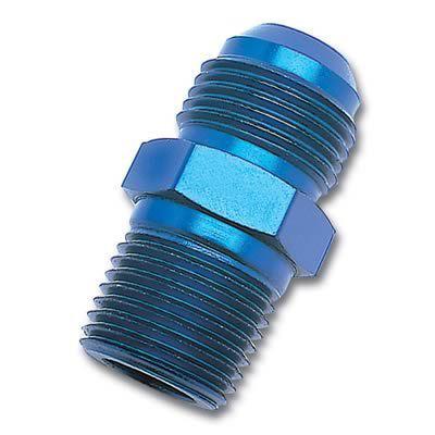 Russell 660530 fitting straight -16 an male to 1" npt male aluminum blue each