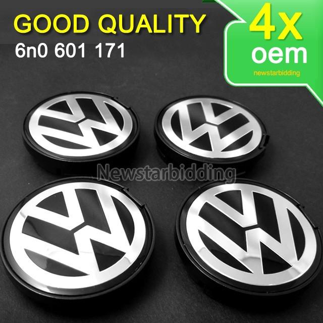 Vw good emblem wheel hub center 4 caps covers bora jetta passat 6n0601171 55mm