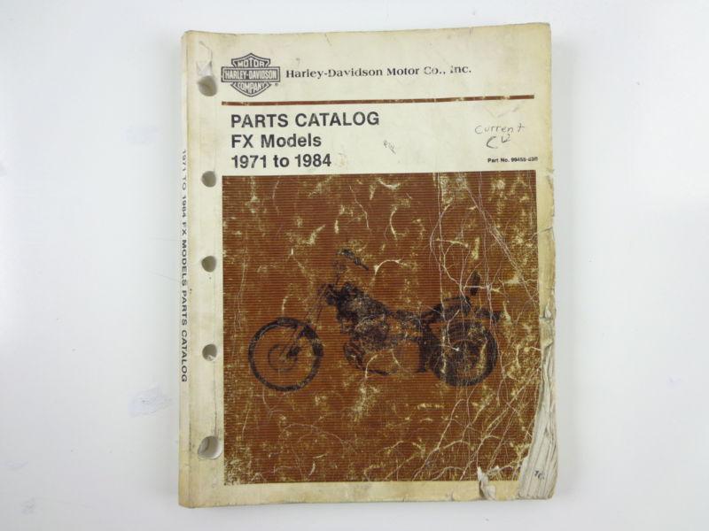 Harley davidson 1971-84 fx parts catalog manual 99455-83b