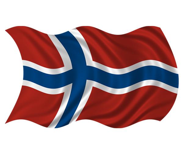 Norway waving flag decal 5"x3" norwegian nordic vinyl car bumper sticker zu1