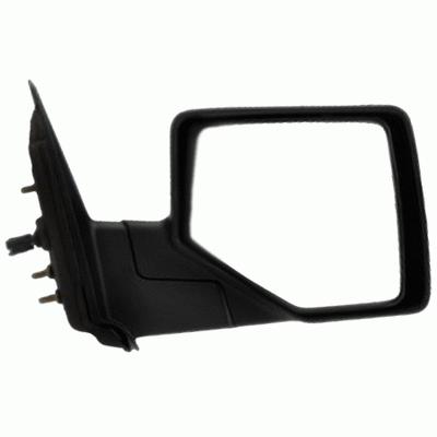 Smooth black manual side view door mirror passenger right rh fits 06-11 ranger