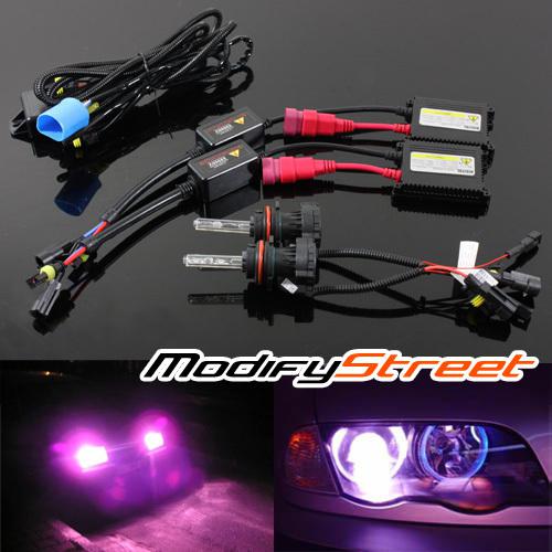 9007/hb5 12000k purple bi-xenon hi-low headlights slim ballast hid converion kit