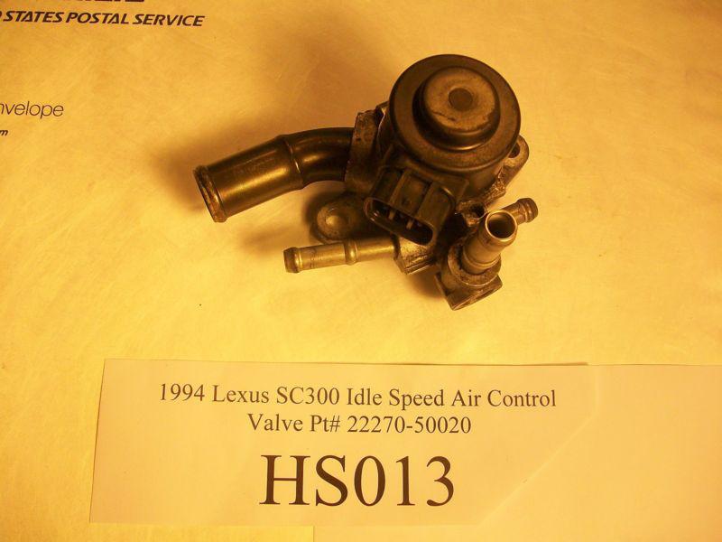 1994 lexus sc300 idle speed air control valve pt# 22270-50020  2227050020 #hs013