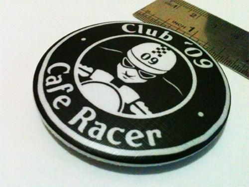 New  cafe racer club '09 ton up life fast ride bmw motorrad button pin vest hat