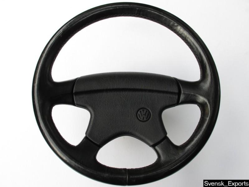 Vw golf jetta corrado gti leather oem steering wheel 89-98 non-airbag mk2 mk3