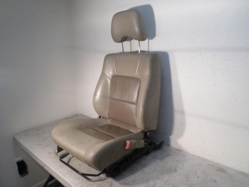 01 02 03 04 outback right passenger front seat w/ side airbag tan leather llbean