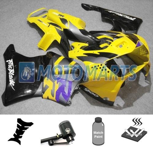 Bundle fairing kit w/ brake fluid reservoir for honda cbr900rr cbr919 1998 99 ad