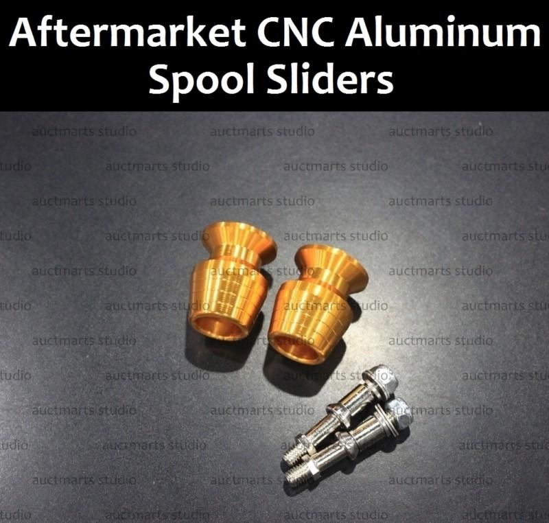 For universal yamaha yzf r1 r6 cnc aluminum spool sliders st2 gold d