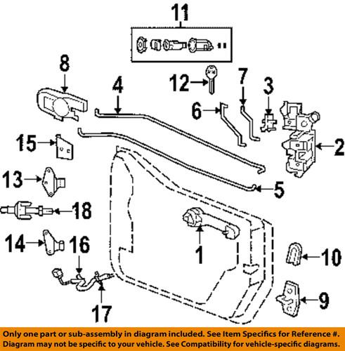 Jeep oem 4589505ag front door-latch