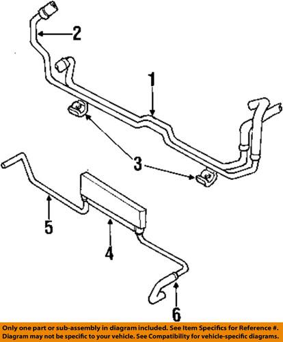 Mopar oem 4596420ab transmission oil cooler-hose & tube assembly