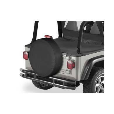 Bestop 31 inch spare tire cover in black denim - 61031-15